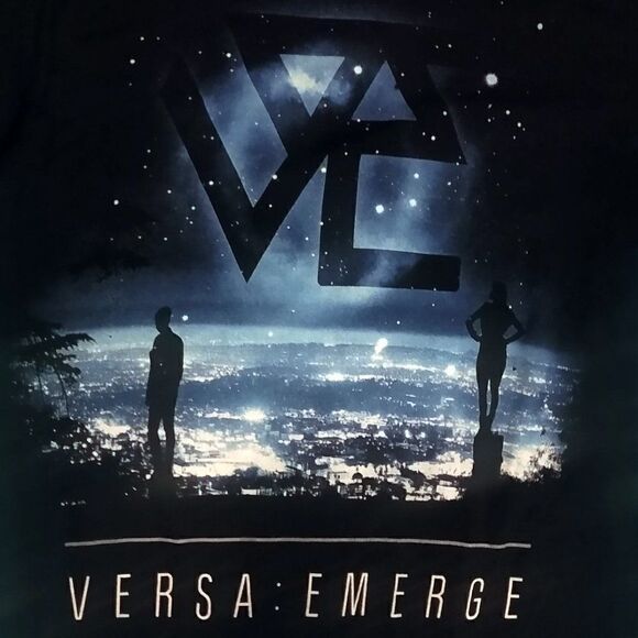 Small Black, Blue VersaEmerge, VERSA Rock Band Tee T-shirt - Picture 4 of 4